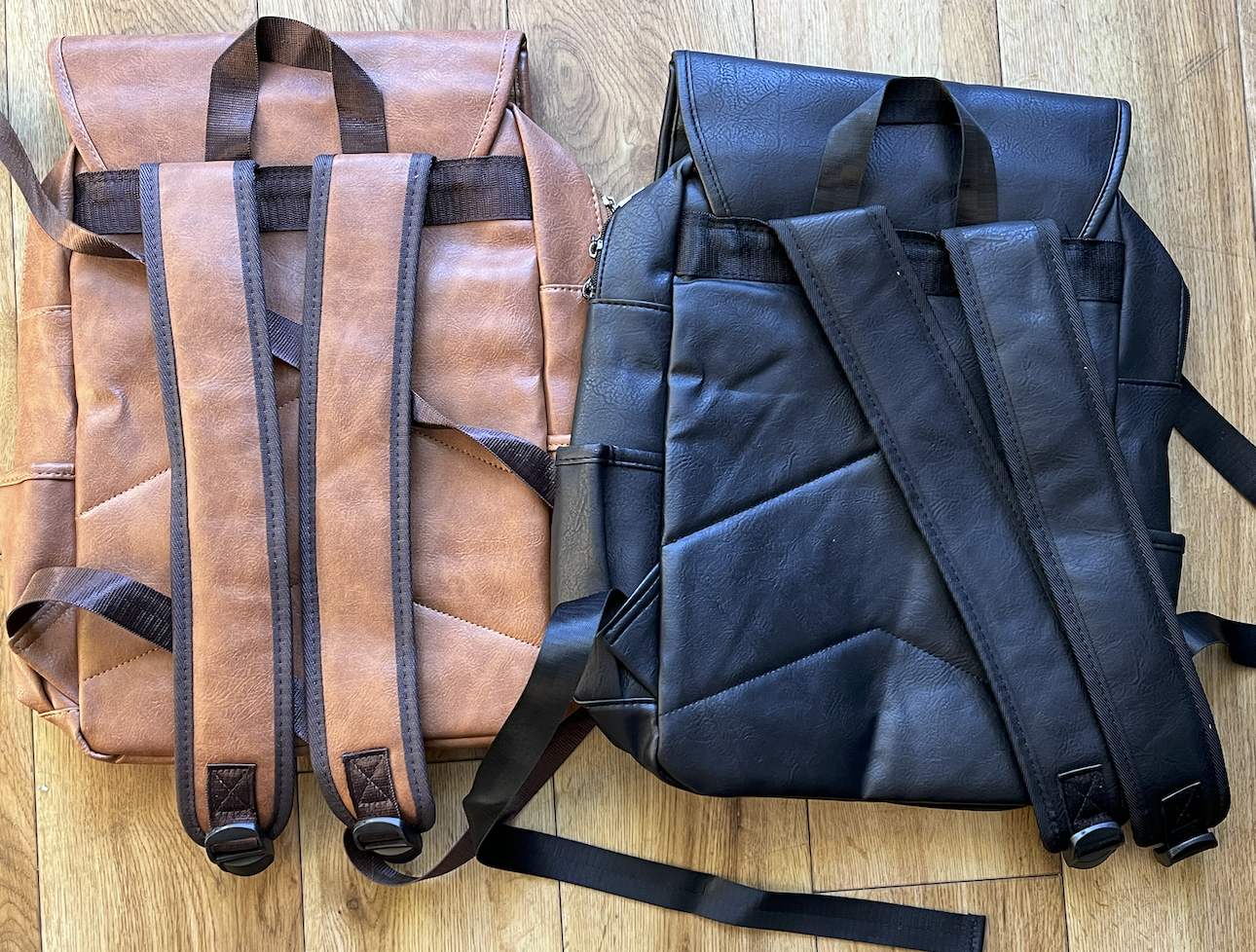 Embroidered ASL Leather Backpacks