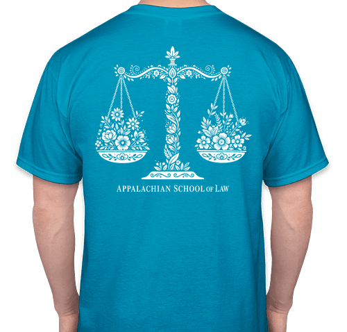ASL Floral Scales of Justice T-Shirt