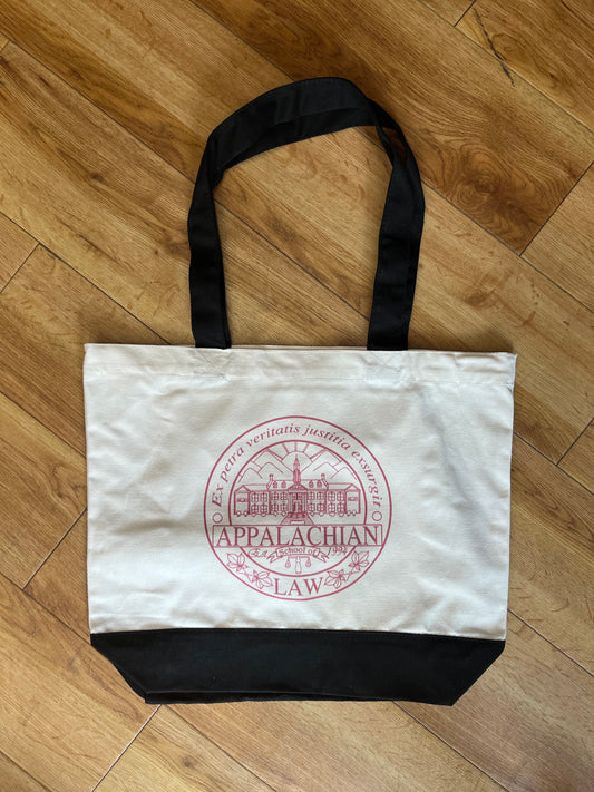 Pink ASL Large Canvas Tote Bag